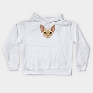 Devon Rex Cream Kids Hoodie